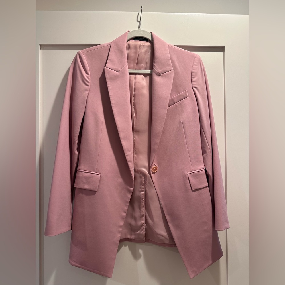 Elegant Pink Theory Étienne Blazer in Good Wool